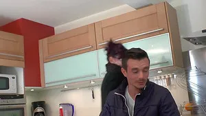 Kinky mature Caro La Petite Bombe sucks and rides a large dick