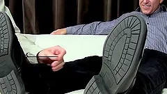 Cameron Kincade enjoys a footjob with his handsome gay friend