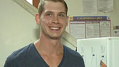 Brutal gangbang orgy where one dude gets fucked by a lot of men