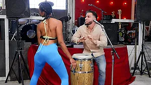 Interracial dicking with hot ass ebony Asteria Diamond and her man