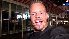 German petite college teen public pick up street casting story