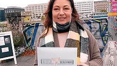 German ugly fat housewife public pick up date casting pov