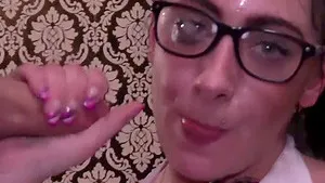 Mouth and pussy creampie amateur party