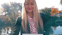 German blonde skinny milf public pick up pornfighter