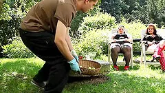 Outdoor wild fuck with a stranger is all that horny BBW Marta needs