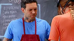 Natural tits Gabbie Carter fucked from behind and gets facial