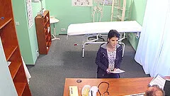 Lady D gets naked for the exam bu her doctor had a different idea