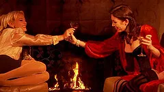 Erotic love making on the stairs with moaning lady Penny Flame