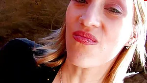 French blonde skinny milf at outdoor anal in sm