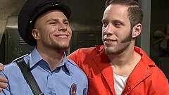 Prison convict ties up a police officer and fucks him rough