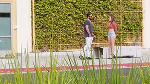 Girlfriend Katie Kush with glasses spreads her legs to be fucked