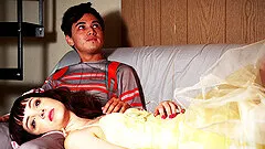 Morning sex ends with a nasty facial for brunette Aliya Brynn