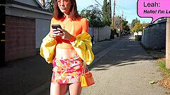 Nasty facial ending for slutty Leah Winters after crazy fucking