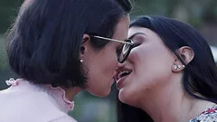 Romi Rain and Penny Barber love to kiss and eat pussy all day long