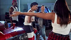 Irresistible pornstar Luna Star loves to be fucked by three dicks