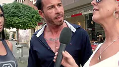 German public street casting for anal outdoor sex