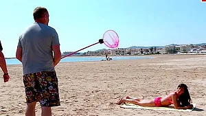 french amateur brunette try homemade anal after