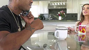 Kinky interracial sex with trimmed pussy brunette Sera Ryder