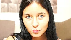 Seductive babe moans in pleasure while shoving a toy inside of her hole.