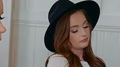 Gorgeous girl Kimmy Granger drops on her knees to suck a fat cock