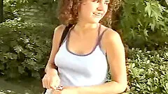 Having A Handjob Moment Outdoor Arousement Session