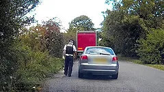 Outdoor fucking on the car bonnet with slutty blonde Xena Wilkes