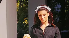 Maind Julia Roca in uniform gets banged good by her horny boss