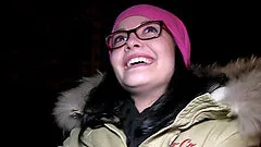 Outdoor blowjob and pussy fucking from behind for a brunette amateur