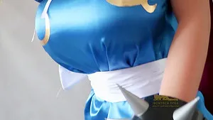Cosplay sex doll girl with big  boobs