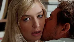 Hot FFM threesome in the library with Reagan Foxx and Mackenzie Moss