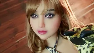 Blonde cosplay sex robot with huge butts and