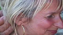 Dutch mature on the beach