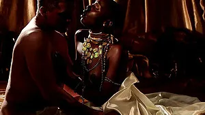 Rough interracial dicking with Zaawaadi and her boyfriend