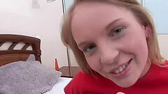 Home alone blonde girl Maya G loves to get naked for the camera