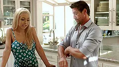 Honey Blossom and Savannah Sixx fight over one monster white dick