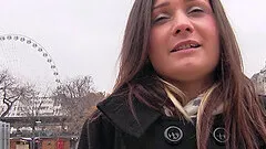 Anina Doublei takes money to get fucked in the public stair case