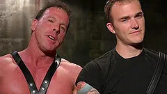Gay bondage is the first gay experience of handsome Christian Wilde