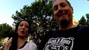 Skinny french teen pick up for vaginal and anal