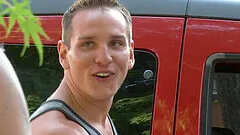 Handsome gay lovers having sex in the outdoors and love it