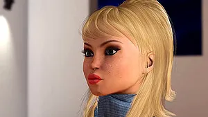 A sexy  blonde gets fucked hard by a fire demon in the dungeon