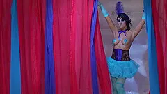 Kinky Sophia Bella loves to suck a dick thru gloryhole before sex