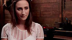 Sexy Ashley Adams enjoys hardcore sex games while she hangs tied