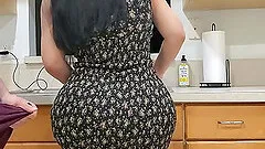 Stepmom fuck in the kitchen