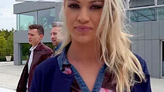 Milf pornstar Cherry Kiss fucked in amazing rough threesome