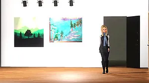 A sexy blonde gets fucked hard by a fire demon