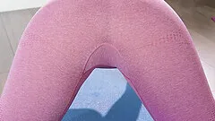 Zanna Blue in yoga pants gets her wet pussy fucked from behind