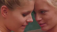 Brandy Smile and Vanda Lust love to lick their pussies by the pool