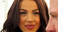 Close up facial ending after sex for pretty pornstar Evelin Stone