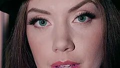 Russian babe Elena Koshka with green eyes loves lesbian sex