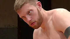 Weak dude loses in a wrestling match and gets fucked for punishment